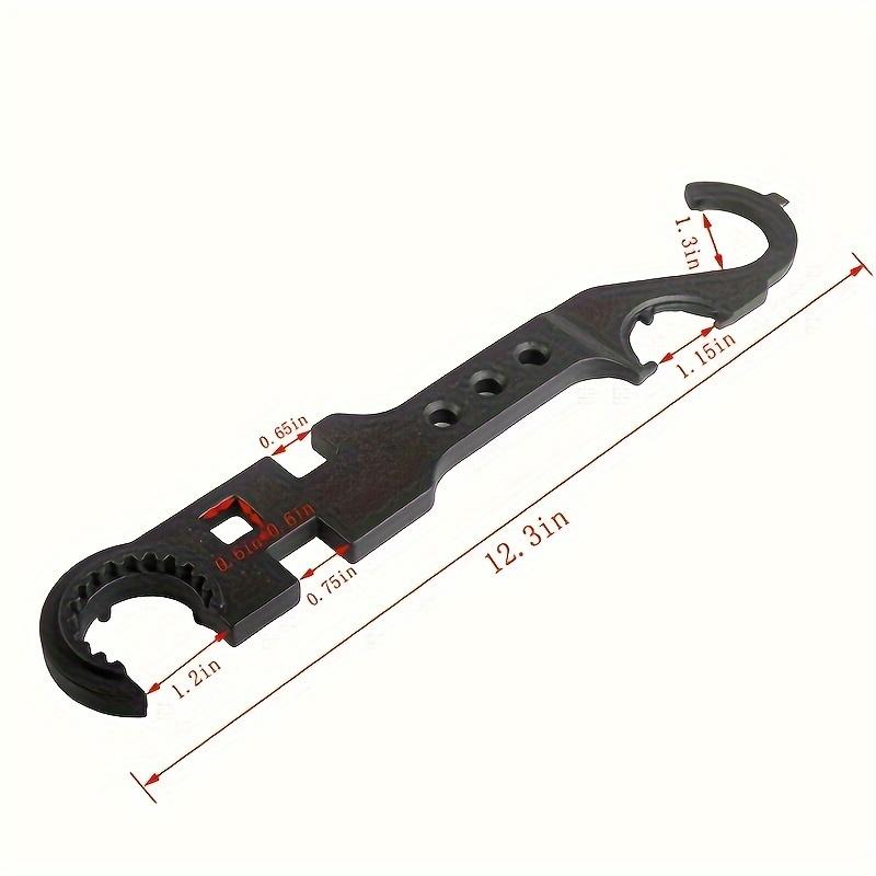 8-in-1 Heavy-Duty Carbon Steel Wrench, Portable Repair Tool, Universal Hand Tool for Fieldwork Equipment Maintenance, Nut Removal, DIY Repair, Hand Tools