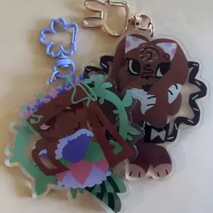 Dandys World Toon Acrylic Keychains || Bassie and Cocoa