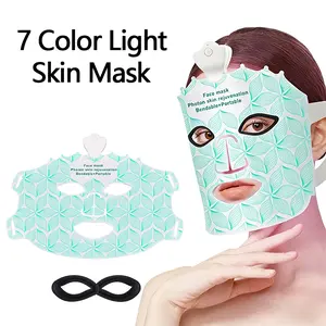 Light Therapy Face Mask machine with with 8 Colours Rejuvenation, Anti-aging Product for Wrinkles LED Photon Skin Rejuvenation Mask
