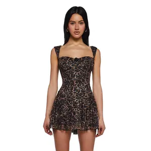 Perfect Date Mini Dress - Leopard