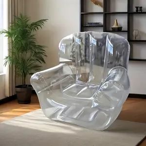 Creative DIY Sofa Storage Seat, Transparent Large Capacity Organizer with Durable Dual Zippers for Flexible Home Storage