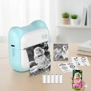 Wireless Portable Mini Thermal Printer for Photos Stickers Labels Instant Print Stick No Ink Design Student Study Tool Efficient Office Lightweight Pocket Printer Kit Multipurpose Quick Printing Device