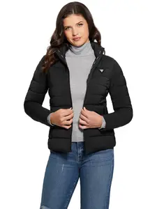 GUESS Female Diann Heavy Hooded Puffer Jacket