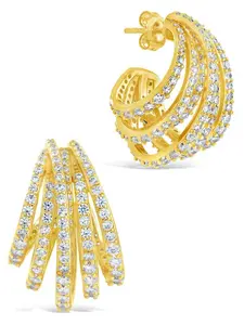 Jenny CZ Statement Hoop Earrings