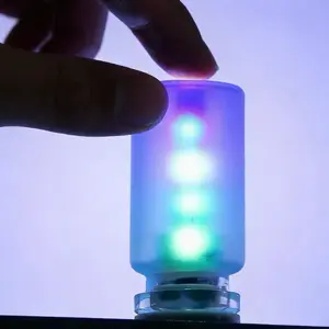 13-in-1 USB Touch Night Light – Dimmable LED Filament Lamp with 7 Color Modes, Portable Atmosphere Light for Car, Bedroom, Camping, Party & Dashboard (Frosted)