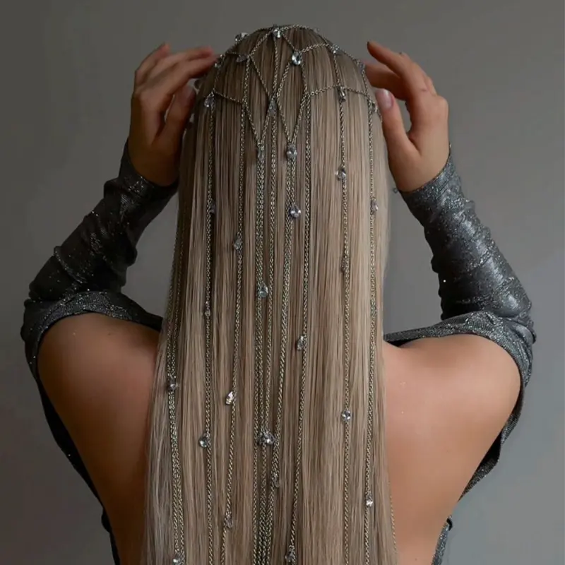 New Tassel Headband - Elegant Princess High-End Crystal Hairband, Versatile Gala Hair Accessory