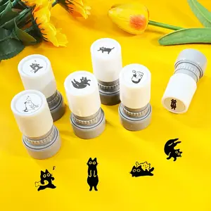 Cat Pattern Stamp (), Cute Cat Pattern Stamp, Teacher Reward Stamp, Animal Stamp for Scrapbooking, Journaling, Gift Wrapping, Wax Stamp Kit