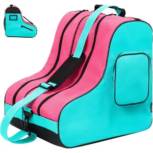 Breathable Skate Bag with Adjustable  Strap - Large Capacity Fits Inline, Ice &  Roller Skates