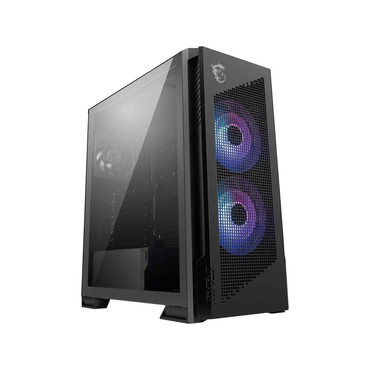 MSI Black Mid-Tower MPG VELOX 300R AIRFLOW PZ / WHITE Case (Computer Cases - ATX Form)