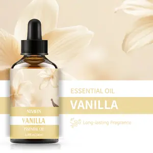 Nivavin 100ML Vanilla Essential Oil Aromatherapy for Diffusers & Humidifiers, Home Air Freshener, Relaxing Scent, Stress Relief, Perfect Gift