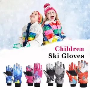 Kids Waterproof Warm Winter Ski Gloves for Boys & Girls - Sport Mittens 2pcs/1pcs Kids Waterproof Winter Gloves Warm Snow Gloves Boys Girls Ski Gloves Toddler Gloves Windproof Children Ski Gloves And Ski Socks Set