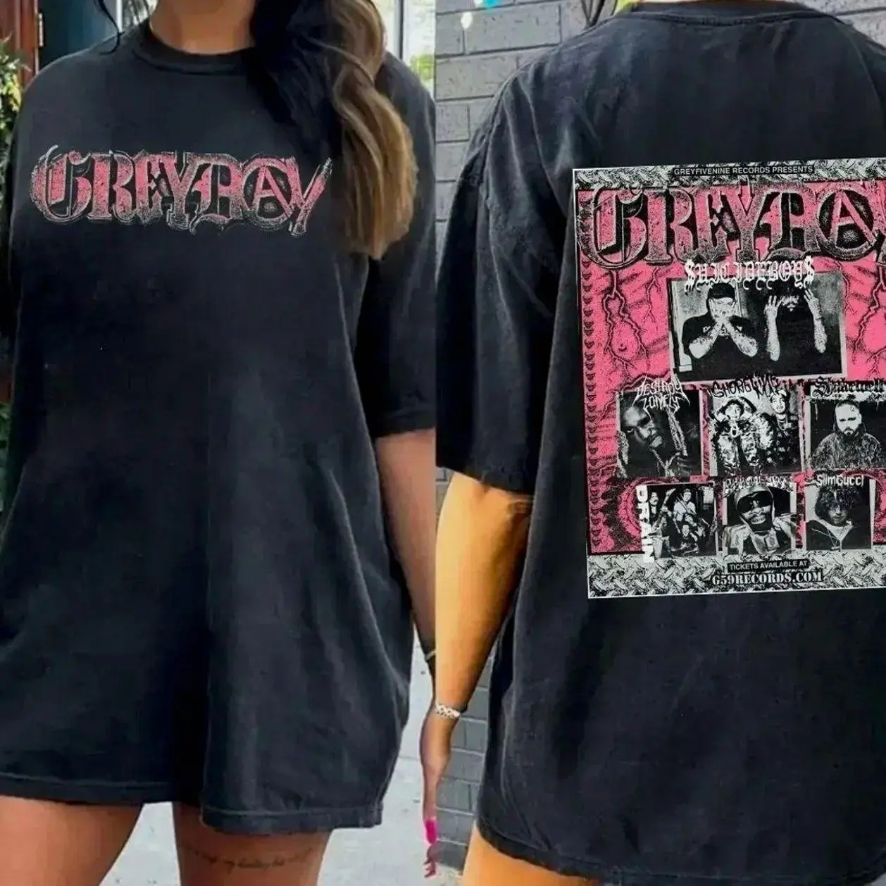 The Boys GreyDay 2026 North America Tour Ver2 2Sided T-Shirt, G59 Merch, Unisex Rapper Clothing, Vintage Band Shirt, Gift for Music Fan GDQ G40 VFT