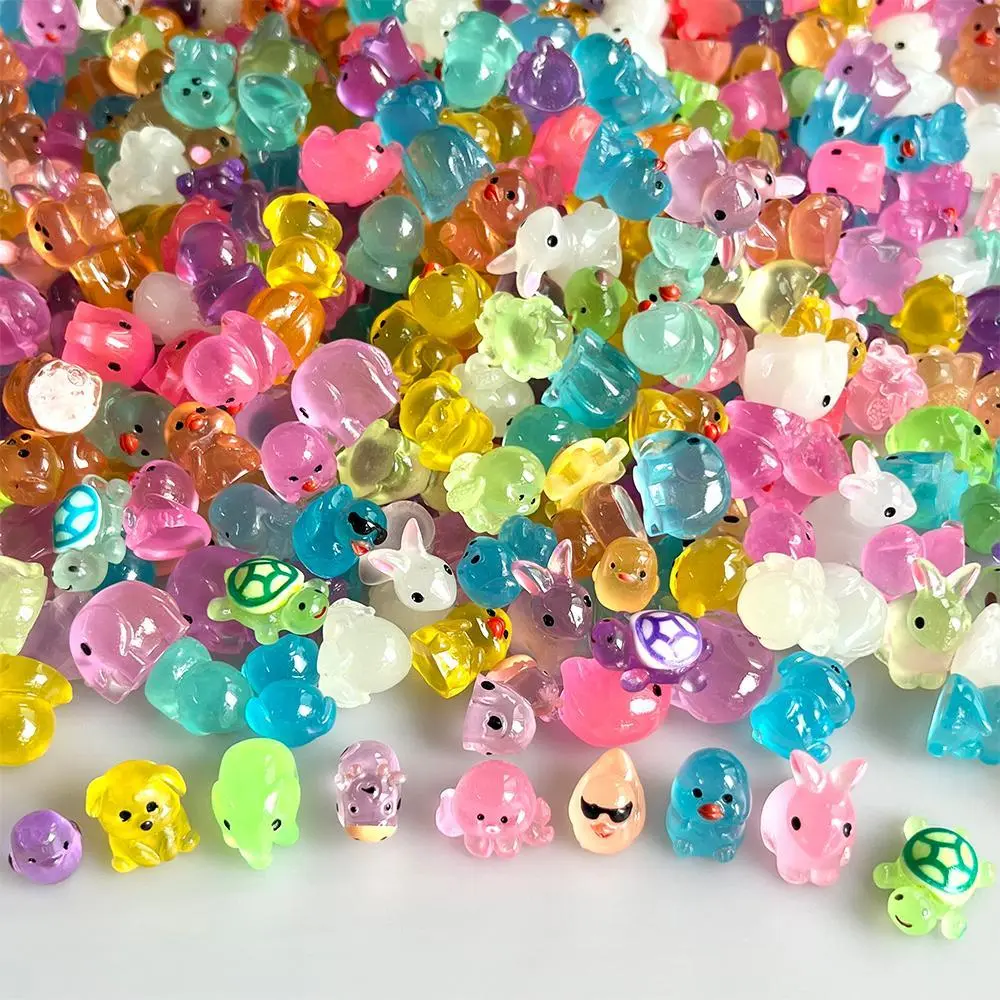 100 pieces, assorted styles of realistic miniature animal models, epoxy resin DIY craft decorations, individually packaged, for garden statue decoration, DIY accessories, DIY hair clips, suitable for gifting during various holidays, a top choice for Chris