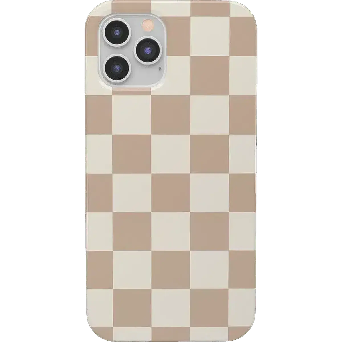 Casely iPhone 13 Pro Case | Fit Check | Neutral Checkerboard | Compatible with MagSafe | Classic Ultra Thin Design