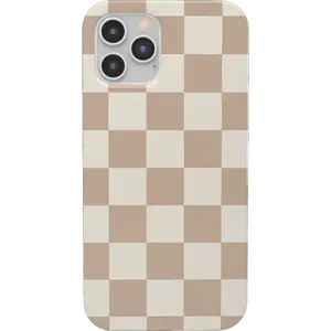 Casely iPhone 13 Pro Case | Fit Check | Neutral Checkerboard | Compatible with MagSafe | Classic Ultra Thin Design