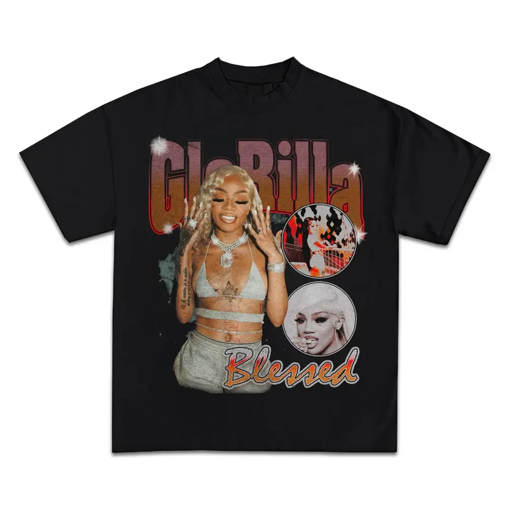 Must Have GloRilla Vintage Print T-Shirt