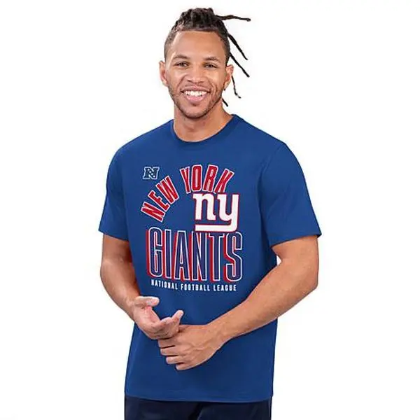 Football Fan Shop Officially Licensed NFL Men's Black Label Short-Sleeve Tee - Giants