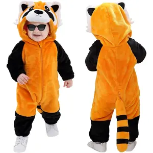 L-AN013   Infants Toddlers Halloween Cosplay Outfit Kids' Raccoon Costume Playwear