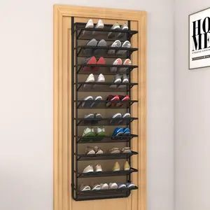 Over The Door Shoe Rack - 10 Tier Storage for Shoes, Ideal for Home or Office Use