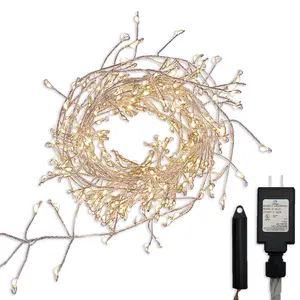 LumaBase Electric Firecracker LED Fairy String Lights 117" Waterproof 300 Mini LED Lights for Indoor Outdoor Use
