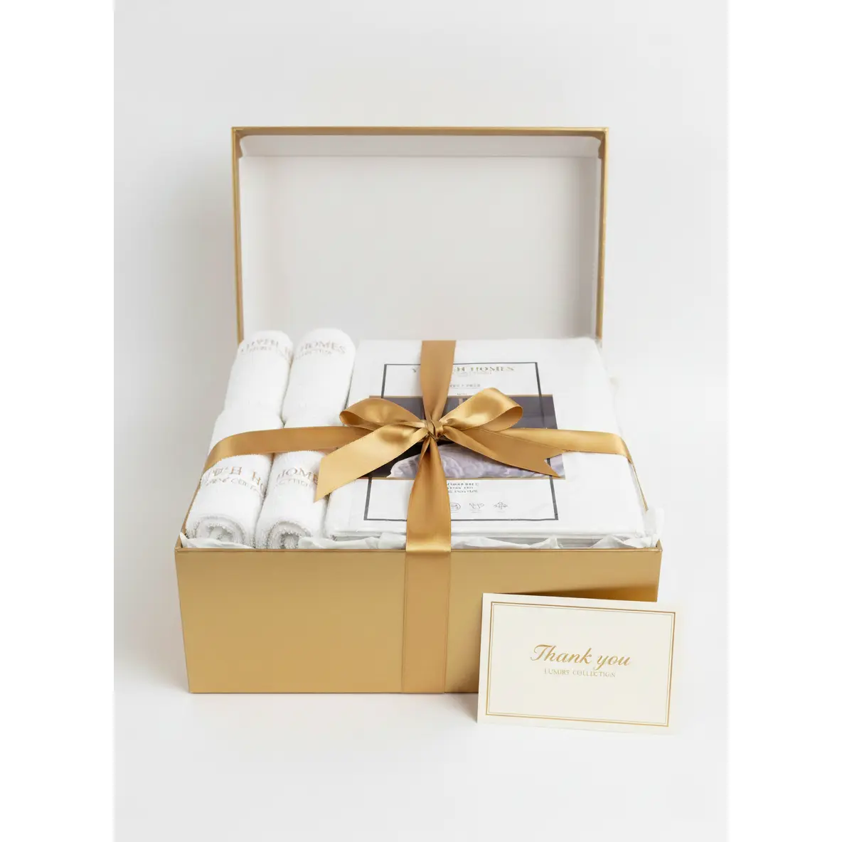 Yahweh Homes Signature Comfort Collection 3-Piece Towel Set & 100% Organic Queen-Sized Bed Sheet Set for Children Luxury Softness Absorbency