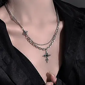 Trending Dark Cross Necklace Unisex Fashion Jewelry Accessory Men's and Women's Dark Cross Necklace Unisex Fashion Jewelry Accessory Men's and Women's