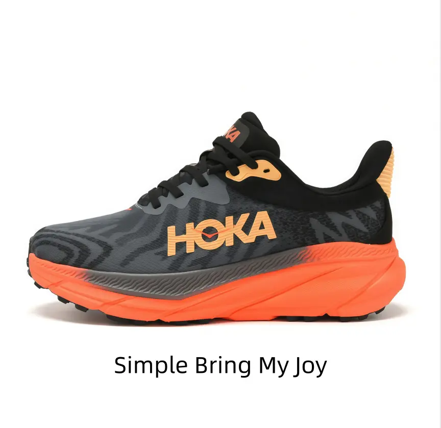Grey Camo Orange Gradient Mesh Running Shoes Ultra Thick Wave Foam Cushion Midsole Arch Support Shock Absorb Anti-Slip Outsole Unisex Marathon Training Sneakers