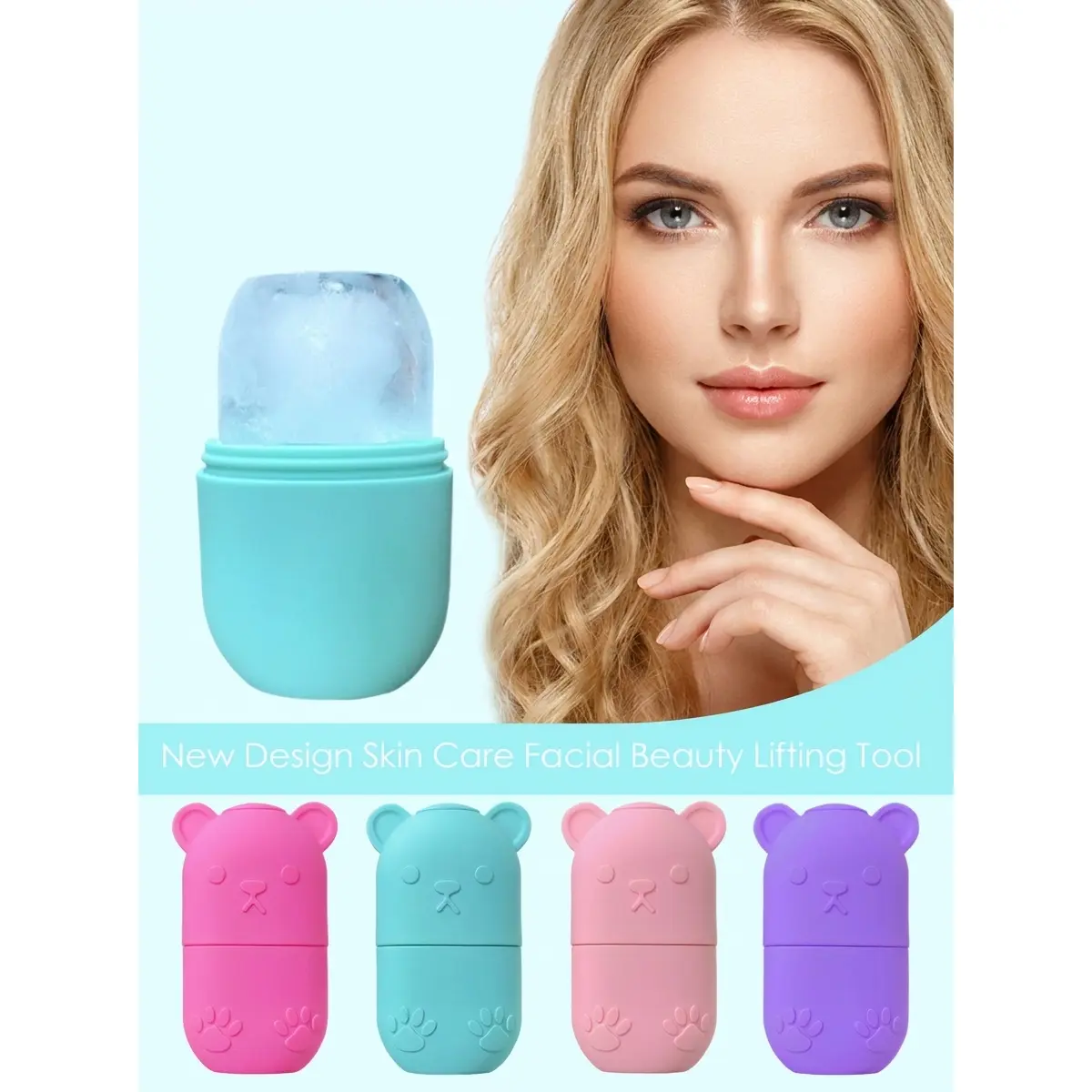 Silicone Ice Face Roller For Cooling Skincare Routine