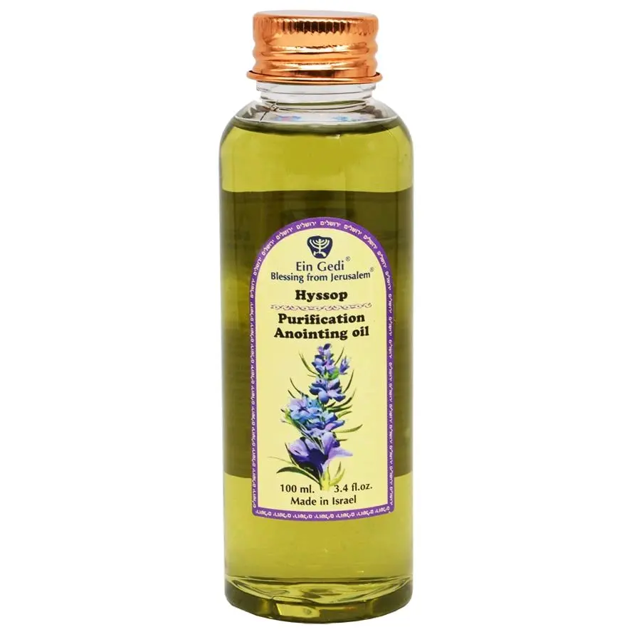 100ml ‘Hyssop’ Anointing Oil for Purification – Made in Israel with Olive Oil and Biblical Essence