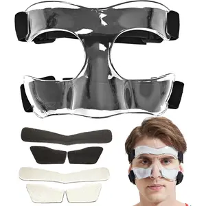 Nose Guard for Broken Nose Adjustable Basketball Baseball Softball Face Guards Face Shield Masks for Adults and Teenagers Sports Training Nose Guard Protects Nose and Face from Injury