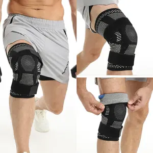 Professional Knee Brace for Men & Women: 360° Compression with Contoured Silicone Pad & Stabilizers to Prevent Dislocation Protection