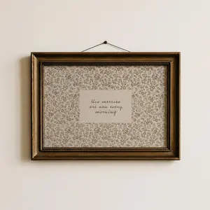 Unframed, Room Decor, Lamentations 3 Scripture Print: Vintage Floral Christian Home Decor | 5 size, 8x12 to 27x40 inch