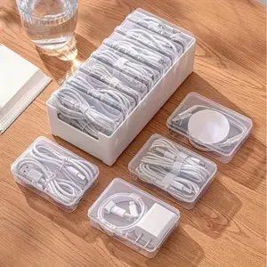 Cable Storage Box, 1 Set Multipurpose Desktop Cable Organizer, Home Organizer for Living Room and Bedroom, Audio and Headphone Storage