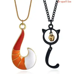Kitten‑Fox Tail Shaped Pendant Necklace Stylish Daily‑Wear Jewelry For Gifting Purpose