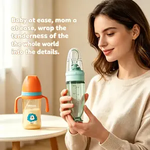 YRUIZEUP Bottle and spoon set, perfect combination, daily necessities for infants and young children, essential items for new mothers, travel essentials for babies, holiday gifts, and gifts for newborns