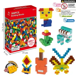 500pcs Building Blocks Toy Set, DIY Hand-Eye Coordination Training, Compatible with Small Bricks, Perfect Gift for Boys & Girls