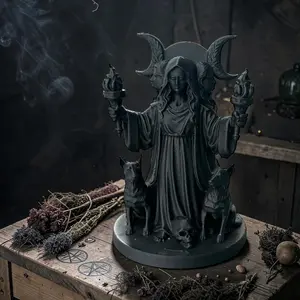 Hekate Statue - Altar Decor - Goddess of Crossroads
