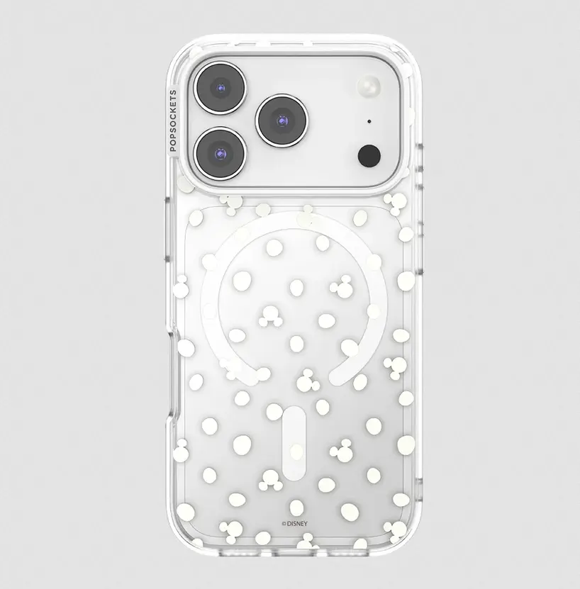popsockets Clear Mickey Polka Dot  iPhone 17 Pro MagSafe Case