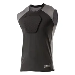 MCDAVID HEX Sternum Shirt - Helps protect against the impact minor injuries to the sternum and chest area