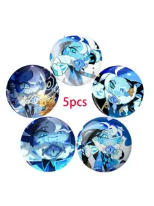 Cute Cartoon Pattern Pin Badge, Unique Personalized Plastic DIY Button, Creative Festive Holiday Accessories for Jeans, T-Shirts, Backpacks & Hats