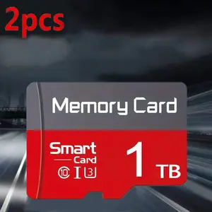 2-Pack × 1TB Micro SD card TF flash memory card, micro tf memory card with adapter is used for tablet computers, cameras, mobile phones, laptops, car car recorders, game consoles, audio devices, and SD cards micro tf surveillance system sd adapter monitor