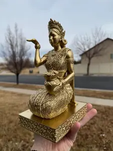 Money-Bringing Lady | Neang Bak Neang Baoey | 3D Printed Cambodian Good Fortune Figurine for Wealth and Prosperity