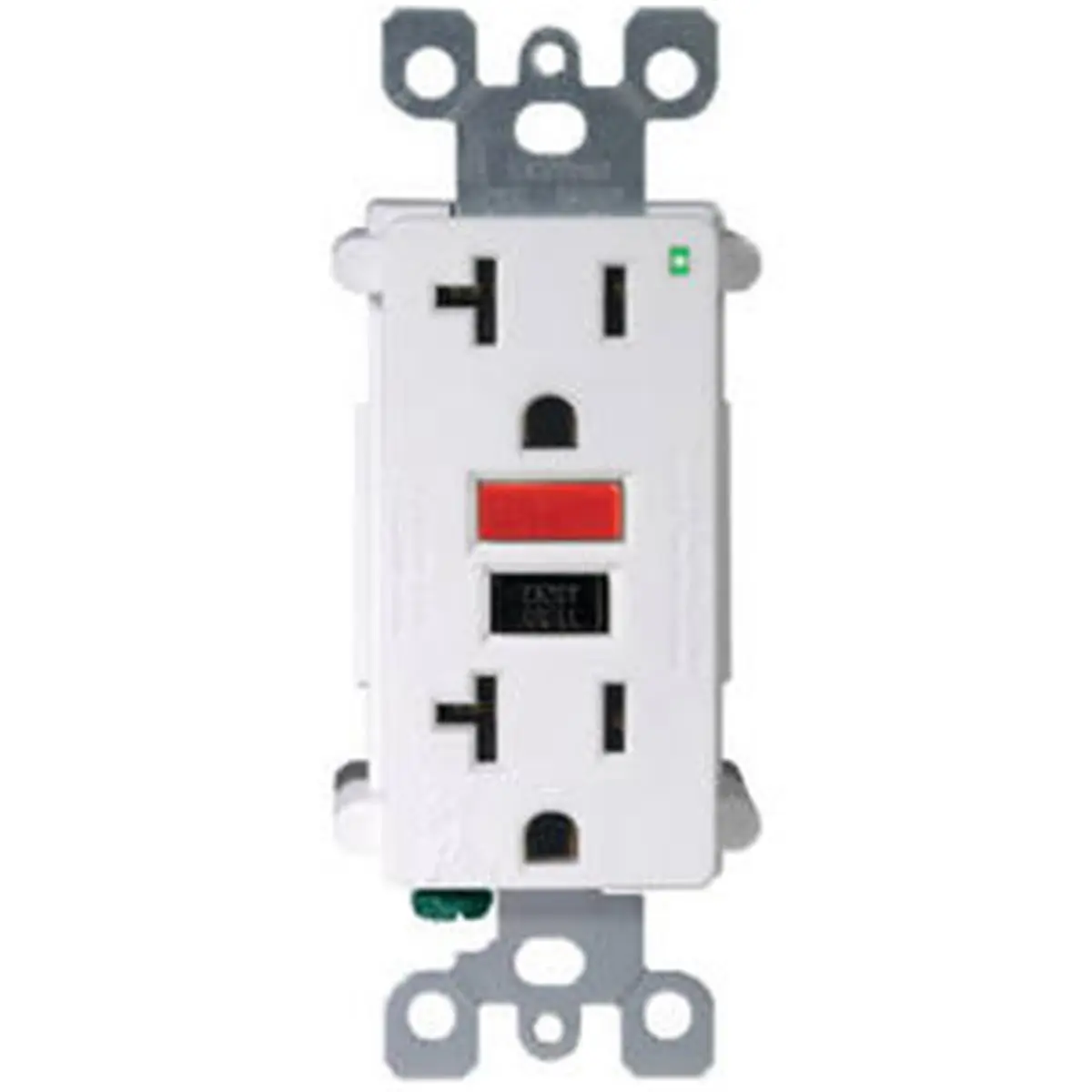 212 MAIN Leviton Mfg R12-Gfnt2-0Rw Self-Test GFCI Outlet, 15A Rating, Red & Black Buttons, White
