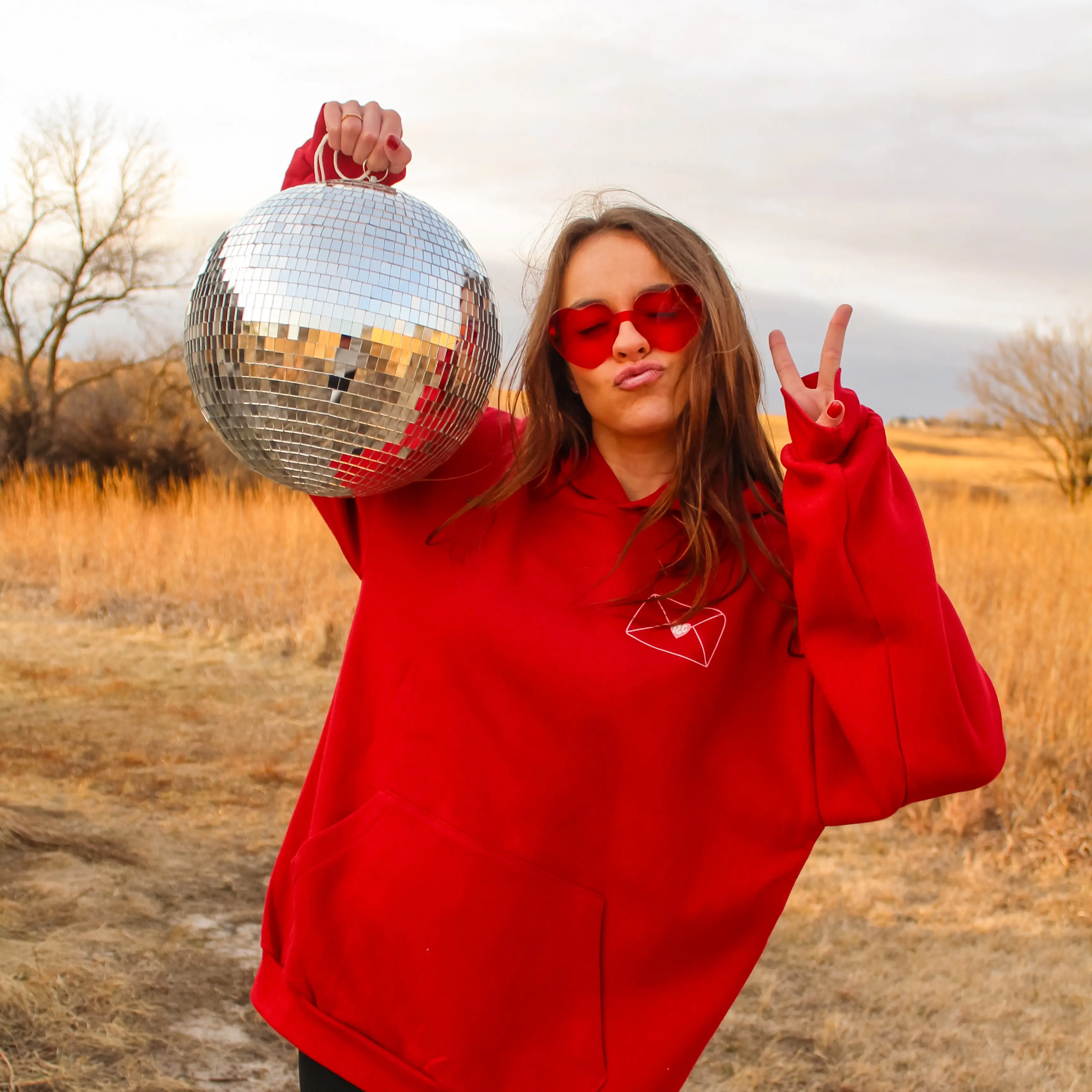 Tell Your People You Love Them Red Stringless Hoodie