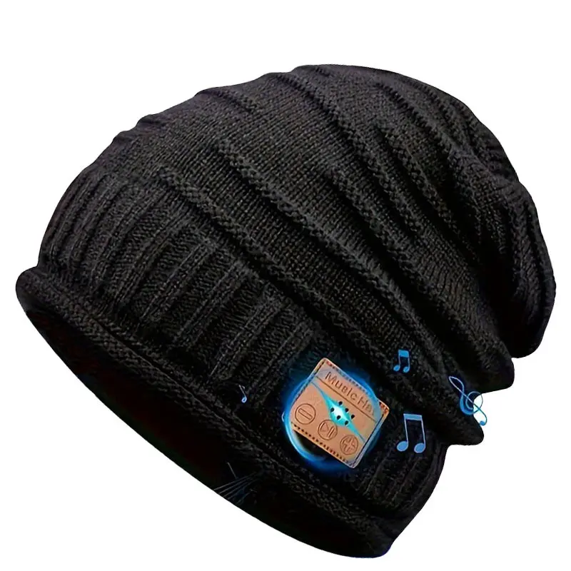 Wireless Beanie Headphones, Knit Hat, Perfect Tech Gift for Dad/husband, Christmas Present, Lightweight & Portable Design, Ideal for Daily Use