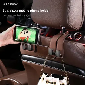 Multi-functional folding hook behind the car seat. Upgraded model. Super load-bearing, stable and non-slip. Universal for main and passenger cars. Storage of small objects in the car. Durable car artifact.