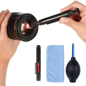 3-in-1 Camera Cleaning Kit, Camera Cleaner, DSLR and Mirrorless Camera Cleaning Set, Laptop Screen and Keyboard Air Blower, Suitable for Sony, Fuji, Nikon, Canon