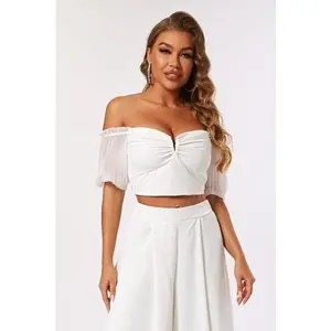 Aria Off-Shoulder Crop Top