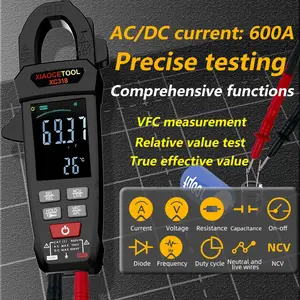 Xiaocetool Xc318 Clamp Meter, Digital Multimeter, High-Precision Handheld, Fully Automatic Clamp Ammeter, Ideal for Electricians