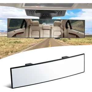 Interior Rearview Mirrors, Universal Panoramic Car Rear View Mirror Accessories, Wide Angle Reduce Blind Spot Effectively for Car, Jeep, Truck, Motorcycle, Tractor, ARB, ATV, SUV, RV